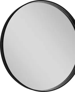 Koupelnová zrcadla SAPHO NOTION kulaté zrcadlo v rámu ø 80cm, černá mat NT800