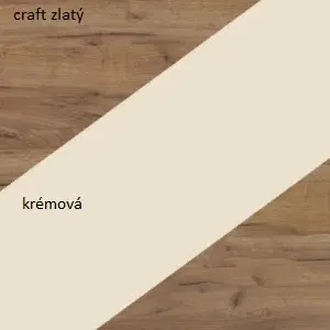Komody ArtCross Komoda NOTTI | 03 Barva: craft zlatý / krémová / craft zlatý