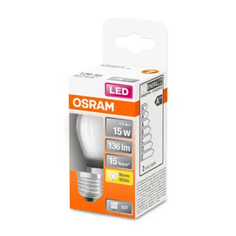LED žárovky OSRAM OSRAM Classic P LED žárovka E27 1,5W 2 700K matná