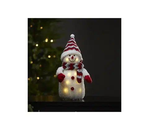 Vánoční dekorace Eglo Eglo 411221 - LED Vánoční dekorace JOYLIGHT 8xLED/0,06W/3xAA červená 
