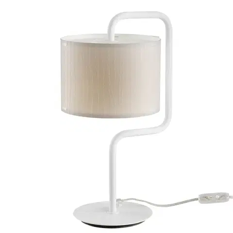 Stolní lampy na noční stolek Artempo Italia Stolní lampa Morfeo stínidlo plast krémový