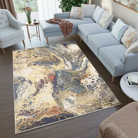 Moderní koberce Luxusní koberec s abstraktním vzorem do obývacího pokoje
