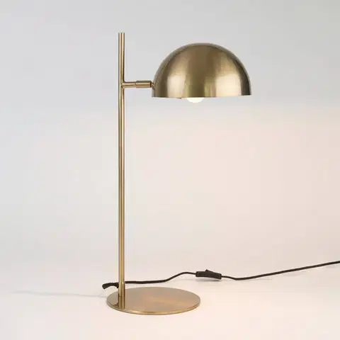 Stolní lampy Holländer Stolní lampa Miro, zlatá barva, výška 58 cm, železo/mosaz