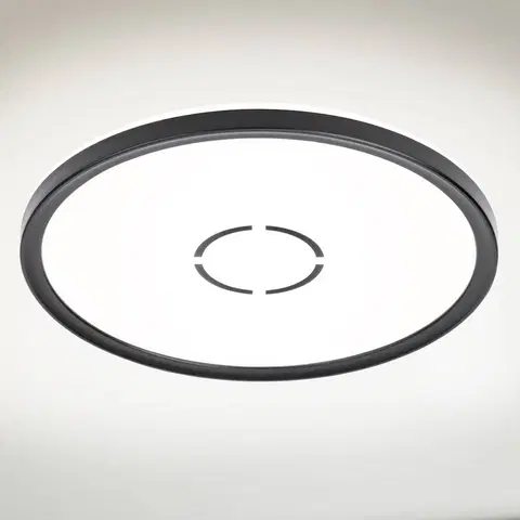Stropní svítidla Briloner LED stropní svítidlo Free Ø 29 cm černé