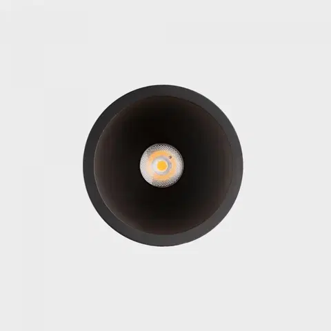 Bodovky do podhledu na 230V KOHL LIGHTING KOHL-Lighting NOON zapuštěné svítidlo s rámečkem pr.83 mm černá 38° 7 W  CRI 80 4000K Non-Dimm