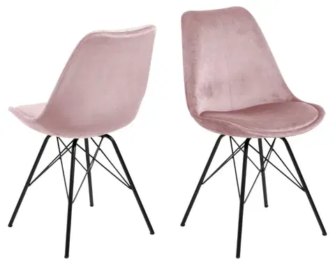 Židle Actona Jídelní židle Eris II pudrově růžová