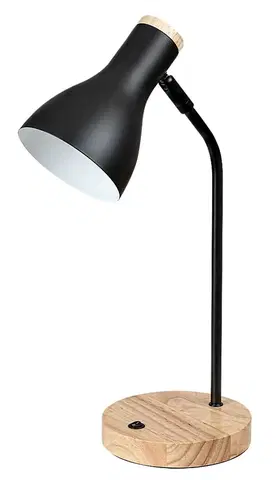 Dětské stolní lampy Rabalux stolní lampa Ferb E14 1x MAX 25W matná černá 74002