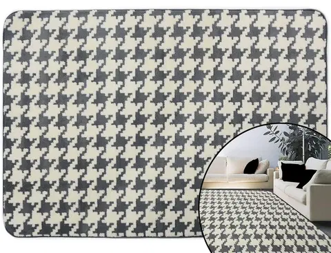 Koberce a koberečky Tutumi Koberec Clover Pepitka šedý, velikost 120x170