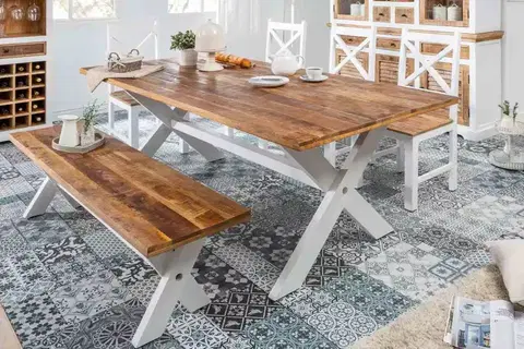 Jídelní stoly LuxD Designový jídelní stůl Rodney 200cm mango