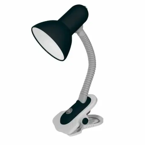 Dětské stolní lampy Kanlux SUZI stolní lampa černá HR-60-B  max.1x60W E27 s klipem 07151