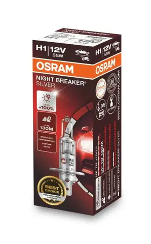 Autožárovky Osram Night Breaker Silver H1 12V 55W P14,5s 64150NBS