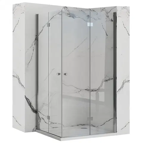 Sprchové kouty Sprchová kabina Rea Fold N2 transparentní, velikost 100x100