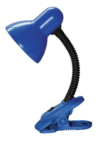 Stolní lampy s klipem Rabalux stolní lampa Dennis E27 1x MAX 40W modrá 4260