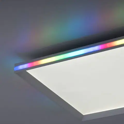Stropní svítidla JUST LIGHT. LED stropní svítidlo Galactica, CCT, RGB 45x45cm
