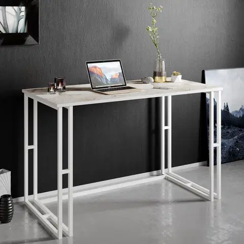 Kancelářské a psací stoly Psací stůl ALFA bílý
