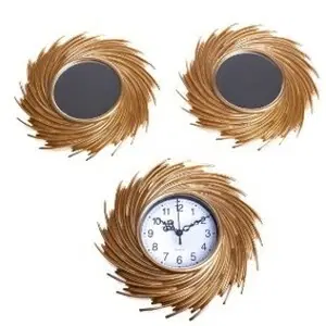 Hodiny Nástěnné hodiny Nest, pr. 25 cm, plast, sada 3 ks