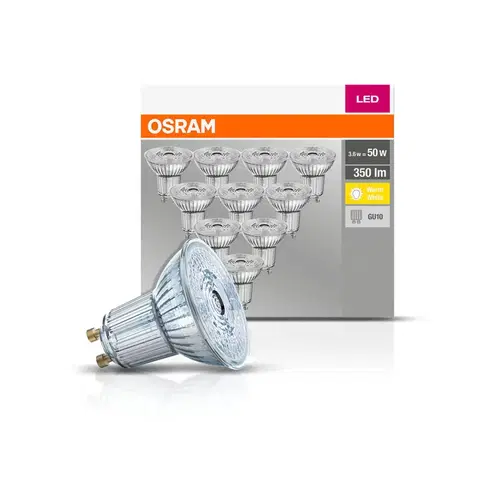LED žárovky OSRAM OSRAM LED reflektor GU10 4,3W 2 700K 350lm 10ks