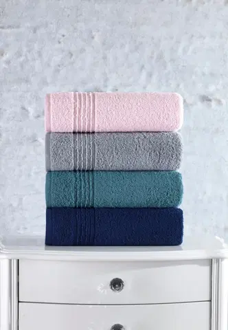 Ručníky L'essentiel Sada ručníků Asorti 50x90 cm šedá/modrá/růžová/zelená