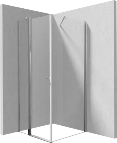 Sprchové kouty DEANTE/S Sprchový kout pevná stěna 140, výklopné dveře 100 KTSU043P+KTS_034P KERRIA/0339