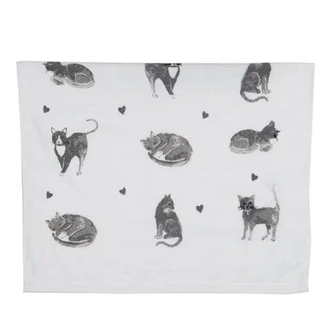 Utěrky Kuchyňský froté ručník Cats and Kittens - 40*66 cm Clayre & Eef TCAK