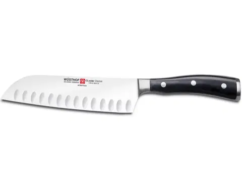 Japonské nože do kuchyně - Santoku (nakiri) Japonský kuchářsky nůž Santoku Wüsthof CLASSIC IKON 17 cm 4176