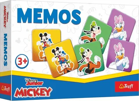 Hračky společenské hry TREFL - Hra - Pexeso - Mickey Mouse (malá krabice)