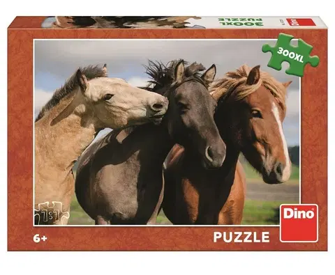 Hračky puzzle DINOTOYS - Barevné koně 300 XL Puzzle NOVÉ