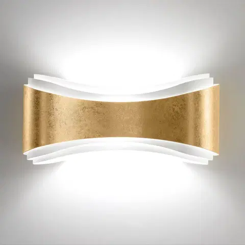 Nástěnná svítidla Selène LED nástěnné světlo Ionica z oceli postříbřené