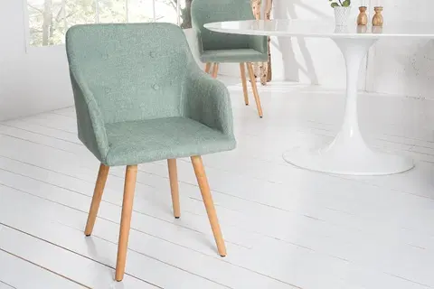 Židle Jídelní křeslo 2 ks IKAROS Dekorhome Zelená