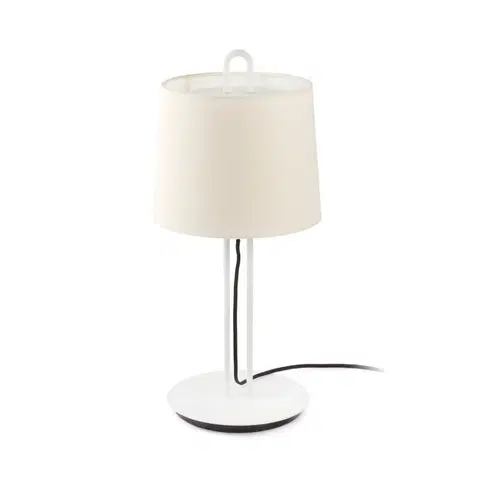 Designové stolní lampy FARO MONTREAL bílá/béžová stolní lampa
