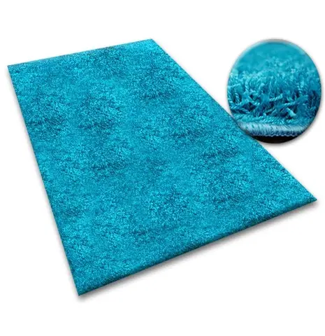 Koberce a koberečky Dywany Lusczow Kusový koberec SHAGGY Izebelie 5cm tyrkysový, velikost 300x500