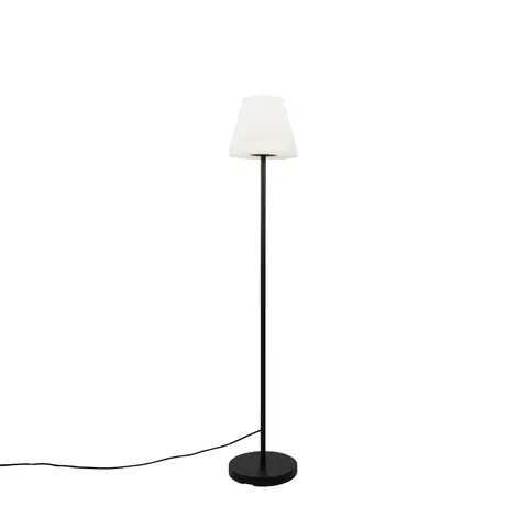 Venkovni stojaci lampy Chytrá moderní venkovní stojací lampa černé odstín bílé včetně Wifi A60 - Virginie