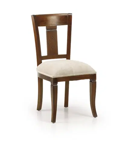 Luxusní jídelní židle Estila Koloniální jídelní židle M-Vintage s béžovým čalouněním 95cm