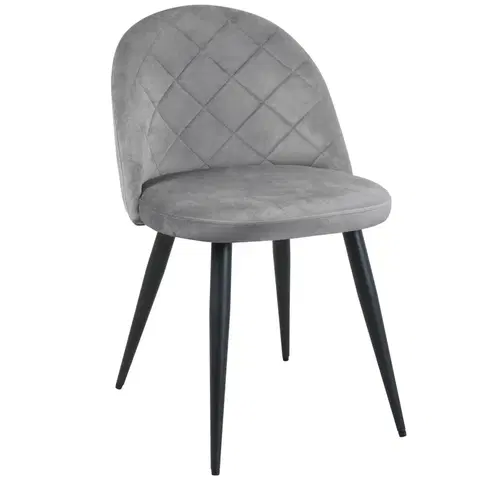Židle Ak furniture Čalouněná designová židle Poppy šedá
