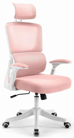 Kancelářské křesla Herní židle HC- 1011 PINK MESH