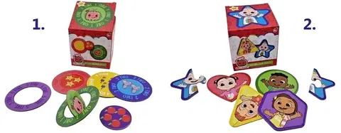 Hračky puzzle WIKY - Cocomelon Moje první puzzle 10 x 10 cm, Mix produktů