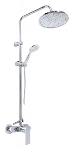 Koupelnové baterie SLEZAK-RAV Vodovodní baterie sprchová NIL s hlavovou a ruční sprchou, Barva: chrom, Rozměr: 150 mm NL182.5/7