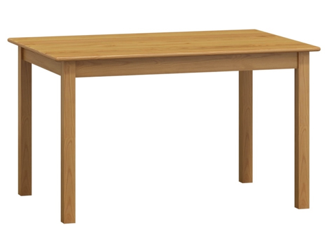 Jídelní stoly Stůl DASHEN 8, 140/175 x 80 cm, masiv borovice, moření olše