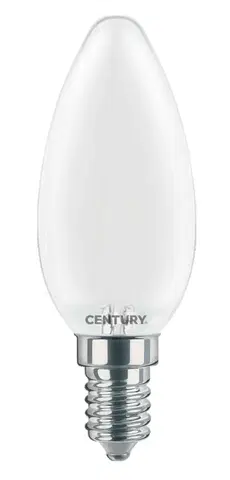 LED žárovky CENTURY FILAMENT LED INCANTO SATEN CANDELA 6W E14 3000K DIM