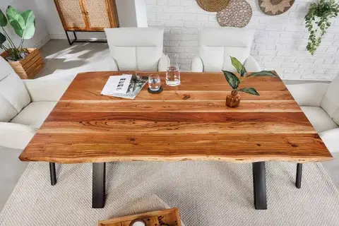 Jídelní stoly LuxD Designový jídelní stůl Massive X 160 cm akácie