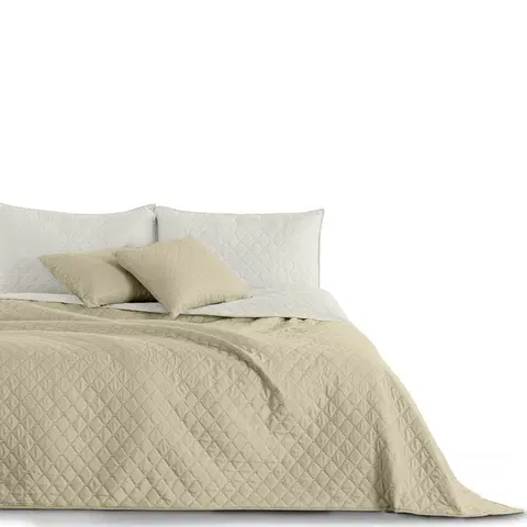 Přikrývky DecoKing Přehoz na postel Axel béžová, 220 x 240 cm