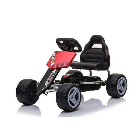 Dětská vozítka a příslušenství Baby Mix Dětská šlapací motokára Go-kart Speedy, červená