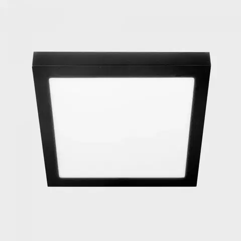 Klasická stropní svítidla KOHL LIGHTING KOHL-Lighting DISC SLIM SQ stropní svítidlo černá 24 W 3000K Push