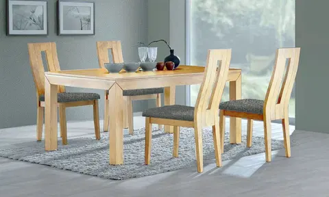 Jídelní sety Kasvo MORIS stůl+NELA židle 4ks Buk / látka FG20