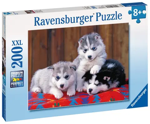 Hračky puzzle RAVENSBURGER - Husky; 200 dílků