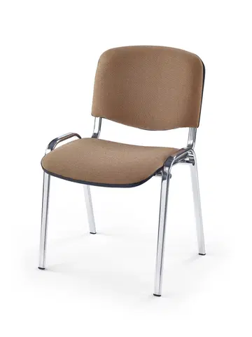 Kancelářské židle HALMAR Konferenční křeslo Iza chrom/béžová