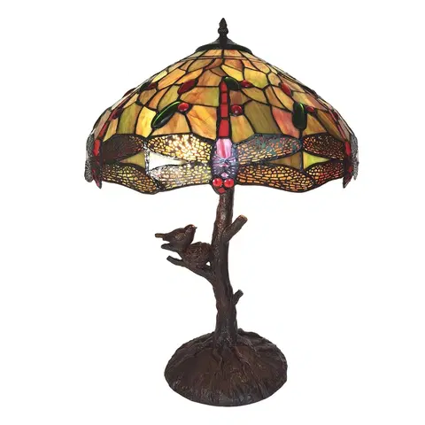 Svítidla Stolní Tiffany lampa Leonelle  - Ø 41*57 cm  Clayre & Eef 5LL-6111