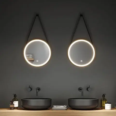 Zrcadla s osvětlením Paulmann Paulmann Miro LED zrcadlo CCT Ø40cm framelight