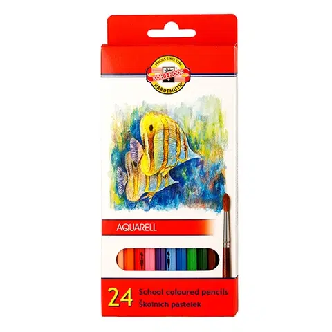 Hračky KOH-I-NOOR - Pastelky akvarel 24ks