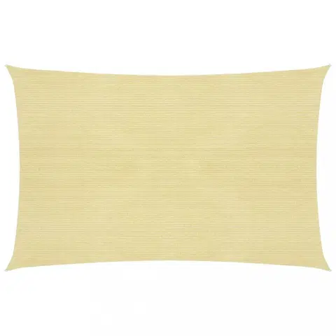 Stínící textilie Stínící plachta obdélníková HDPE 3,5 x 4,5 m Dekorhome Béžová